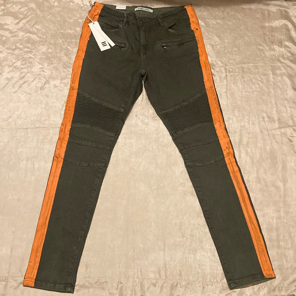 Embellish NYC Biker Moto Denim Jeans